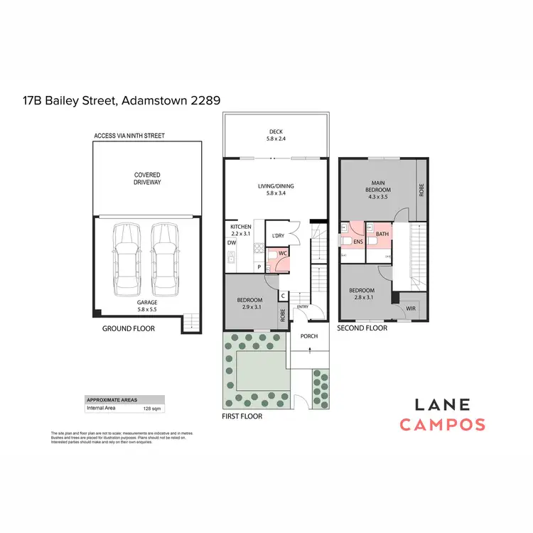 Floorplan of Homely townhouse listing, 17b Bailey Street, Adamstown NSW 2289