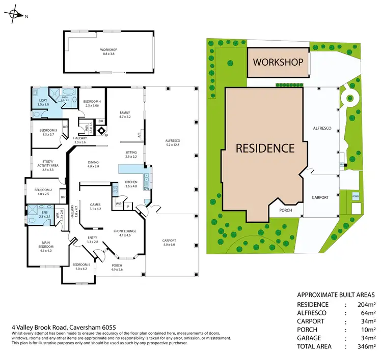 Floorplan of Homely house listing, 4 Valley Brook Road, Caversham WA 6055