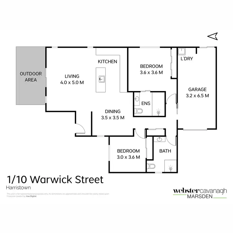 Floorplan of Homely unit listing, 1/10 Warwick Street, Harristown QLD 4350