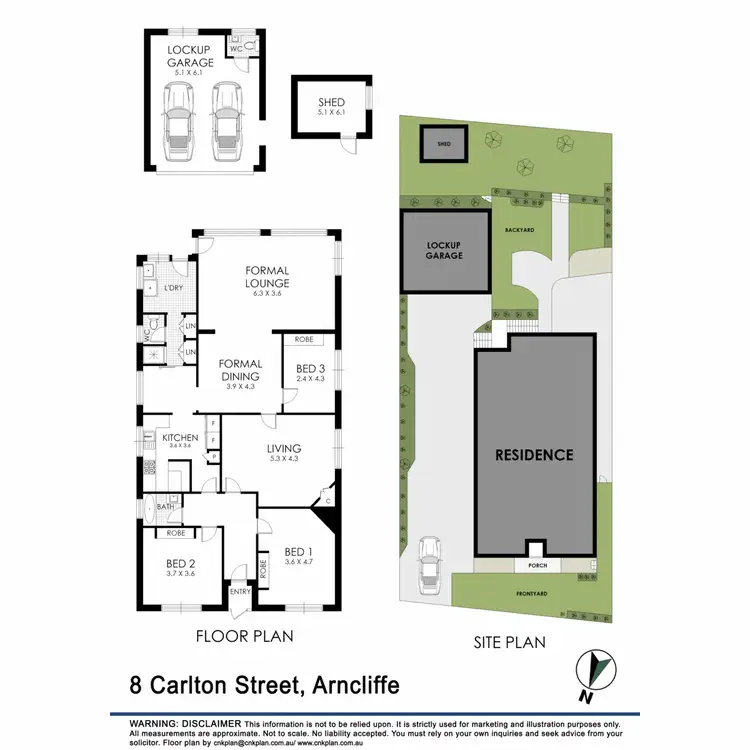 Floorplan of Homely house listing, 8 Carlton Street, Arncliffe NSW 2205
