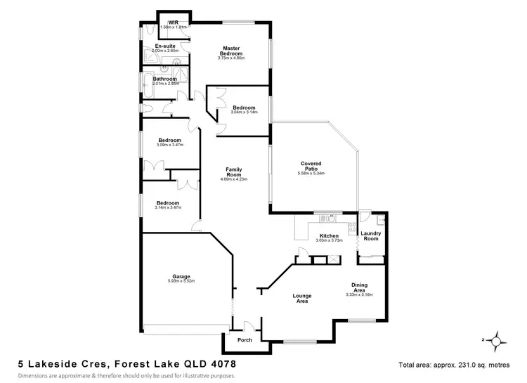 Floorplan of Homely house listing, 5 Lakeside Crescent, Forest Lake QLD 4078