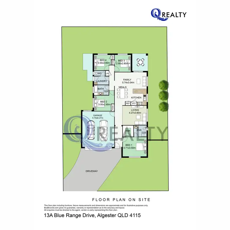 Floorplan of Homely house listing, 13A Blue Range Drive, Algester QLD 4115