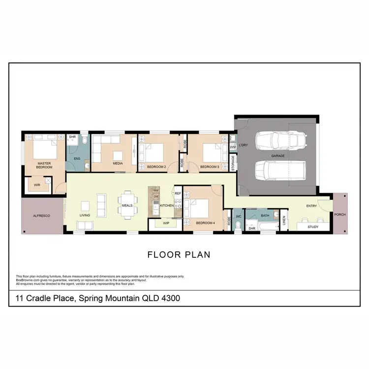 Floorplan of Homely house listing, 11 Cradle Place, Spring Mountain QLD 4300