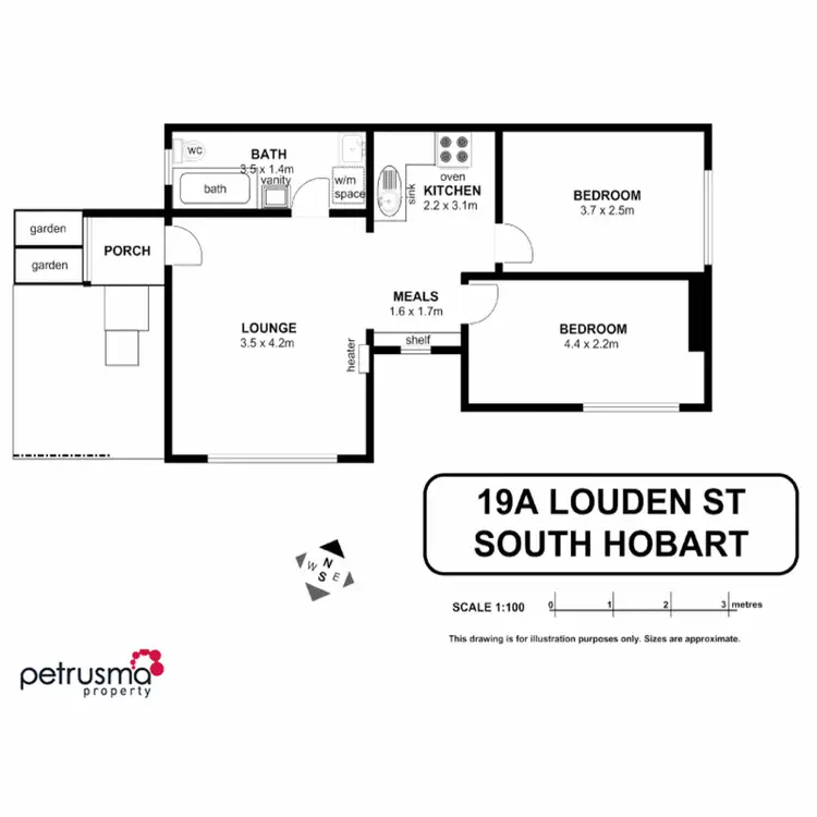 Floorplan of Homely house listing, 1 & 2/19 Louden Street, South Hobart TAS 7004