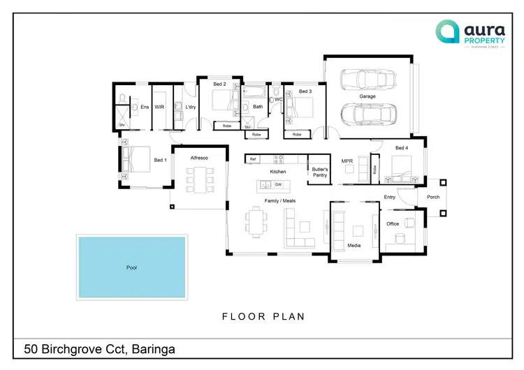 Floorplan of Homely house listing, 50 Birchgrove Circuit, Baringa QLD 4551