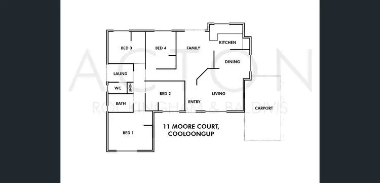 Floorplan of Homely house listing, 11 Moore Court, Cooloongup WA 6168