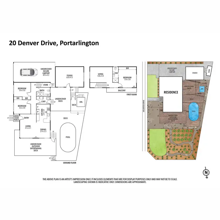 Floorplan of Homely house listing, 20 Denver Drive, Portarlington VIC 3223