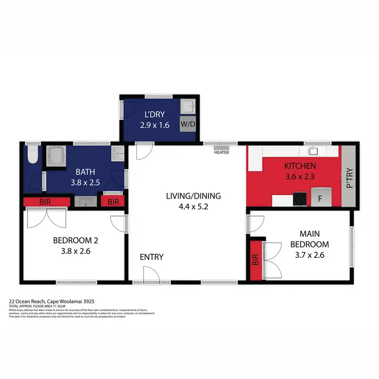 Floorplan of Homely house listing, 21 Ocean Reach, Cape Woolamai VIC 3925