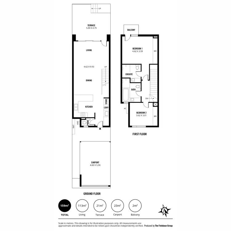 Floorplan of Homely townhouse listing, 38 Rockhampton Lane, Port Adelaide SA 5015