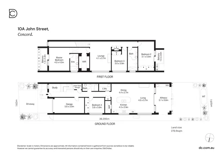 Floorplan of Homely semi-detached listing, 10A John Street, Concord NSW 2137