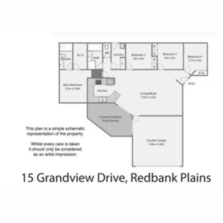 Floorplan of Homely house listing, 15 Grandview Drive, Redbank Plains QLD 4301