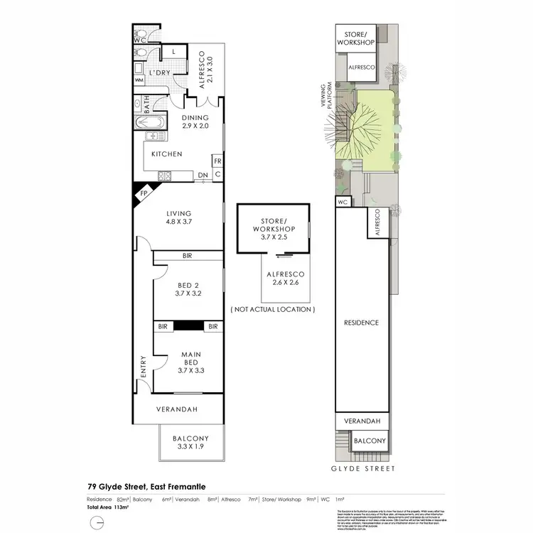 Floorplan of Homely house listing, 79 Glyde Street, East Fremantle WA 6158