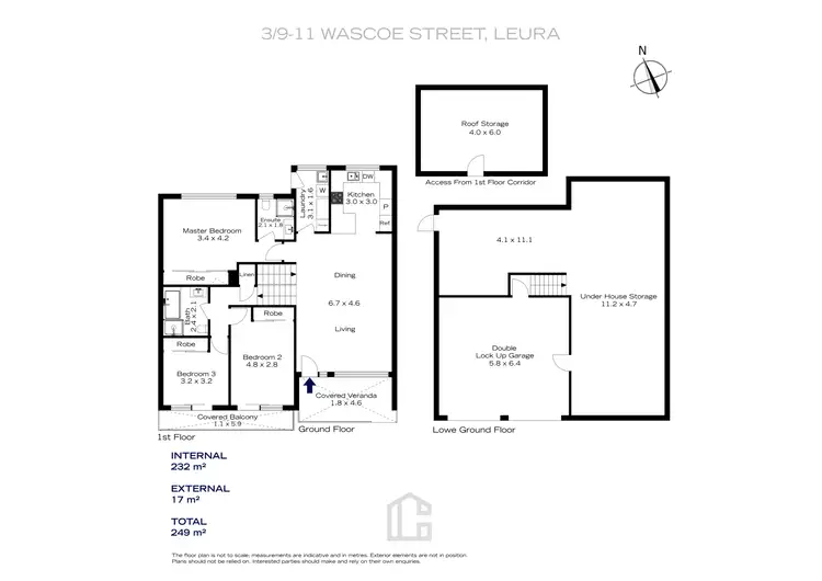 Floorplan of Homely townhouse listing, 3/9-11 Wascoe Street, Leura NSW 2780