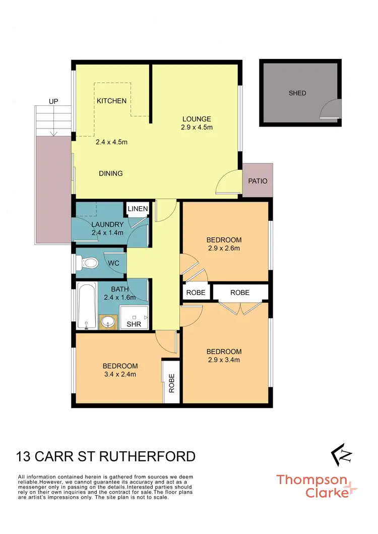 Floorplan of Homely house listing, 13 Carr Street, Rutherford NSW 2320