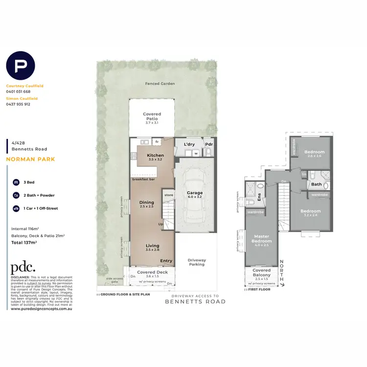 Floorplan of Homely townhouse listing, 428 Bennetts Road, Norman Park QLD 4170