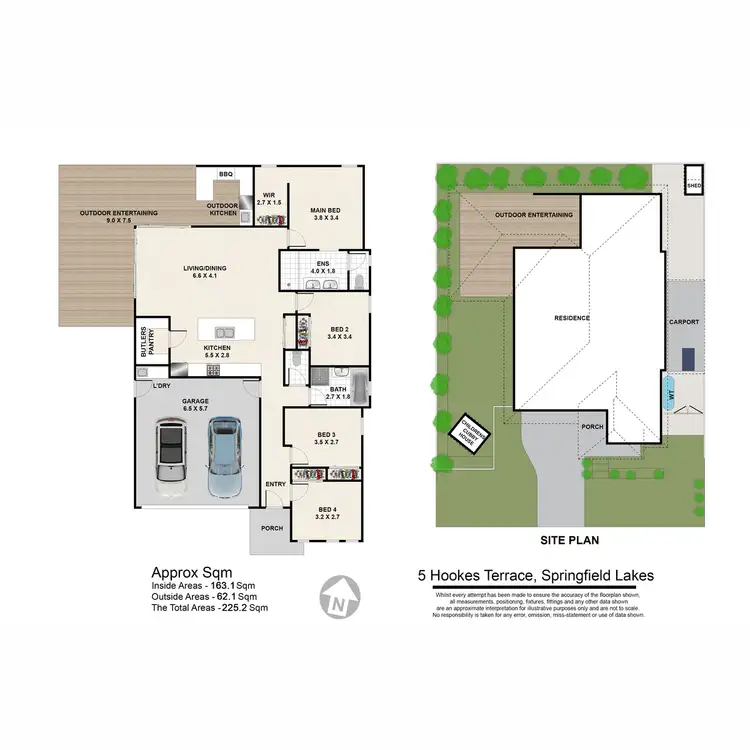 Floorplan of Homely house listing, 5 Hookes Tce, Springfield Lakes QLD 4300