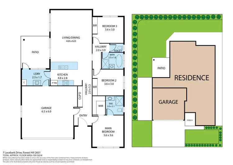 Floorplan of Homely house listing, 7 Lacebark Drive, Forest Hill NSW 2651