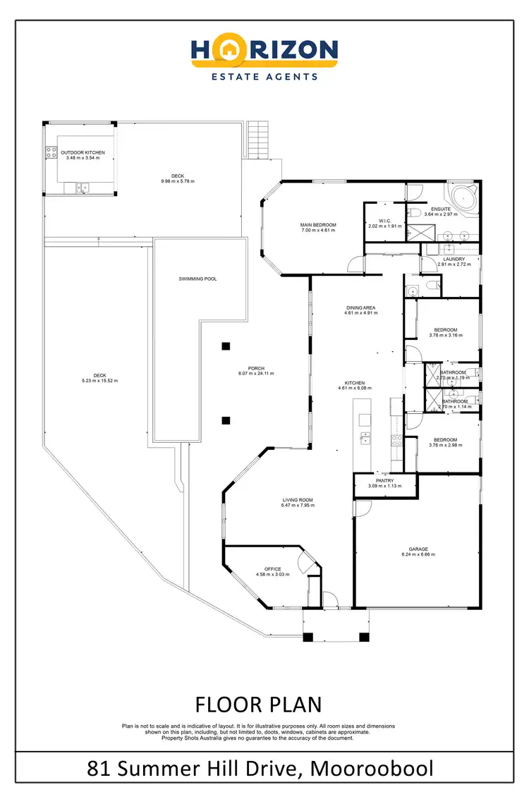 Floorplan of Homely house listing, 81 Summerhill Drive, Mooroobool QLD 4870