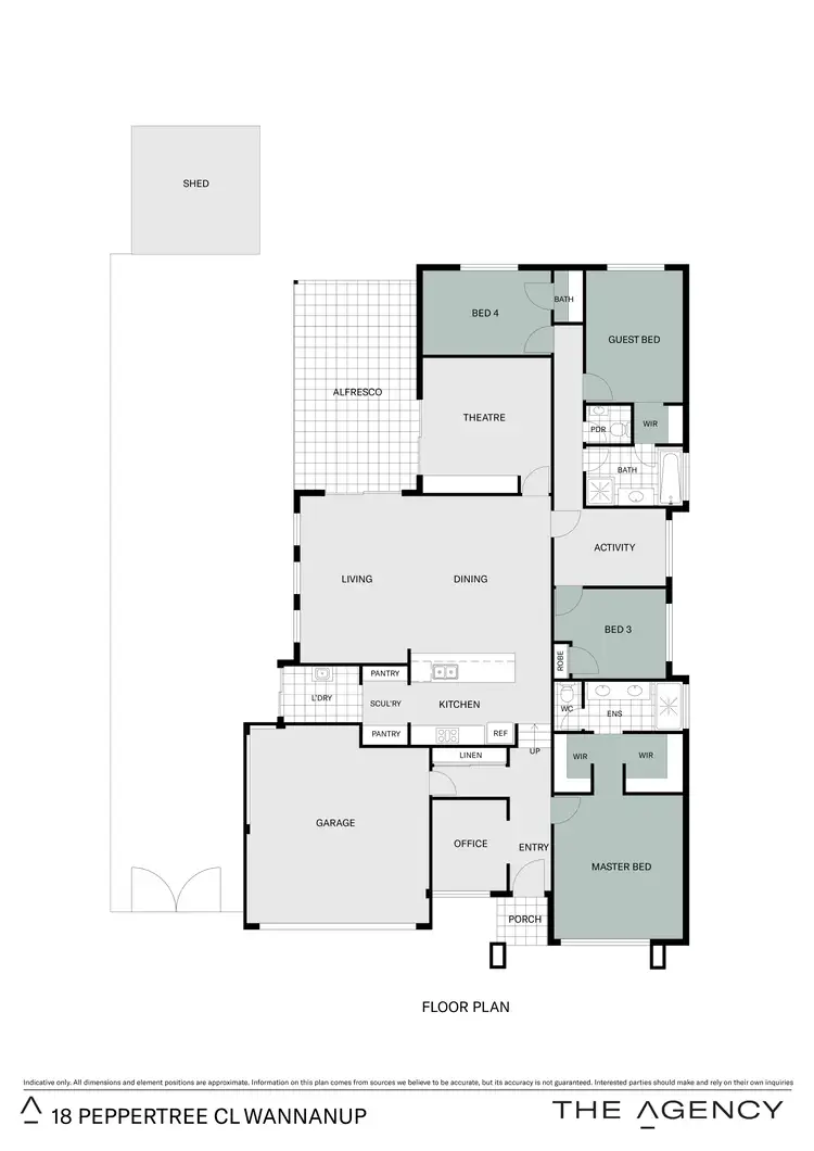 Floorplan of Homely house listing, 18 Peppertree Close, Wannanup WA 6210
