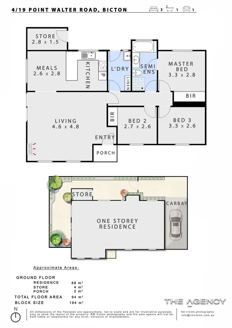 Floorplan of Homely villa listing, 4/19 Point Walter Road, Bicton WA 6157