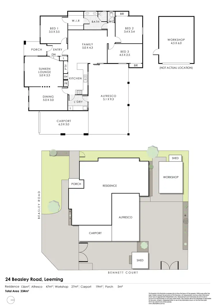 Floorplan of Homely house listing, 24 Beasley Road, Leeming WA 6149