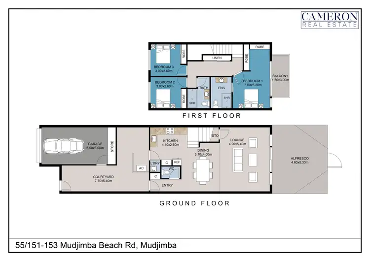 Floorplan of Homely townhouse listing, 55/151-153 Mudjimba Beach Road, Mudjimba QLD 4564
