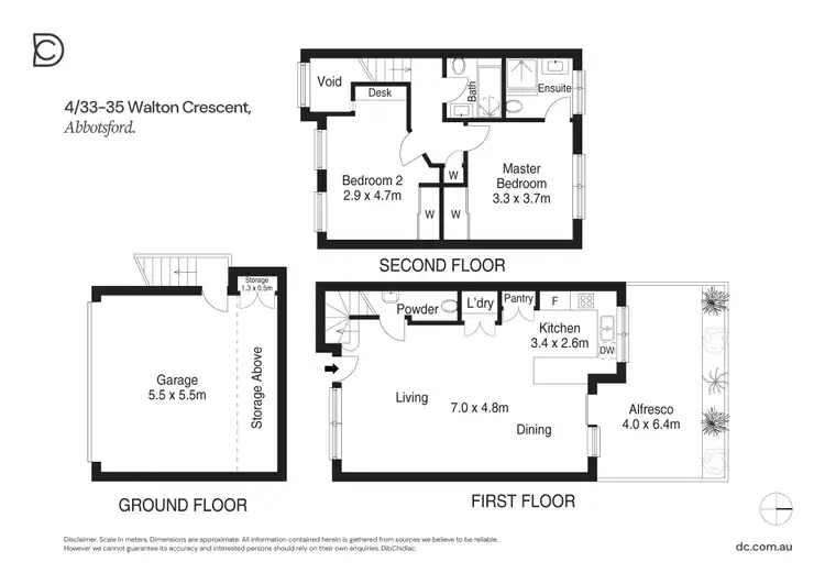 Floorplan of Homely townhouse listing, 4/33-35 Walton Crescent, Abbotsford NSW 2046