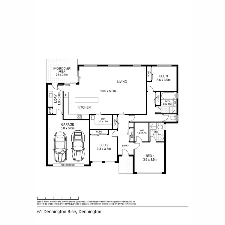 Floorplan of Homely house listing, 61 Dennington Rise, Warrnambool VIC 3280