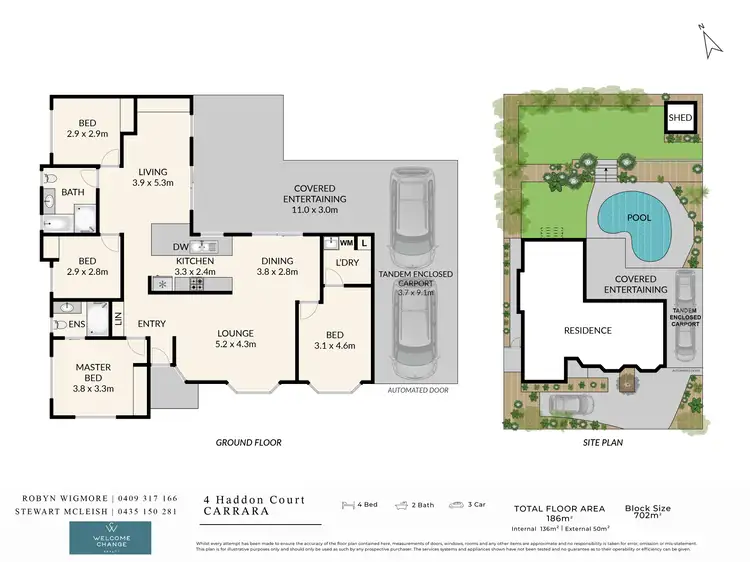 Floorplan of Homely house listing, 4 Haddon Court, Carrara QLD 4211