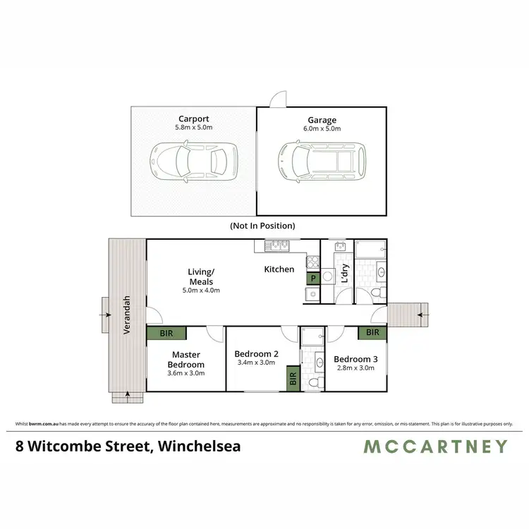 Floorplan of Homely house listing, 8 Witcombe Street, Winchelsea VIC 3241