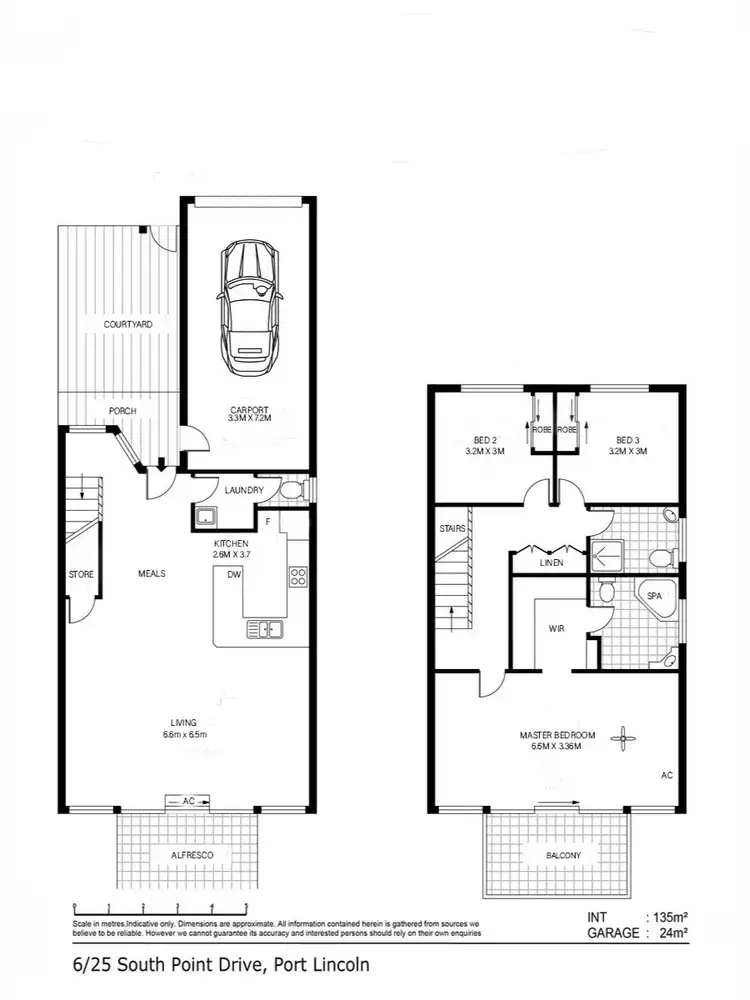 Floorplan of Homely townhouse listing, 5/23 South Point Drive, Port Lincoln SA 5606