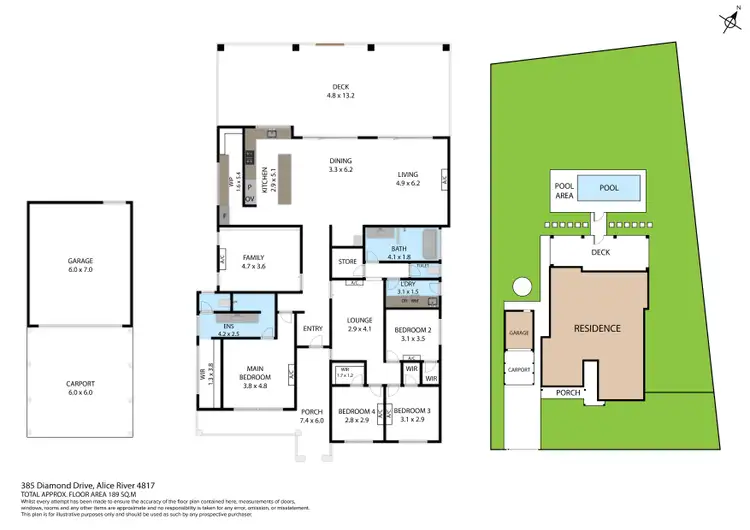 Floorplan of Homely house listing, 385 Diamond Drive, Alice River QLD 4817