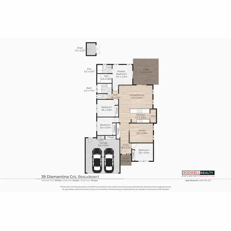 Floorplan of Homely house listing, 39 Diamantina Circuit, Beaudesert QLD 4285