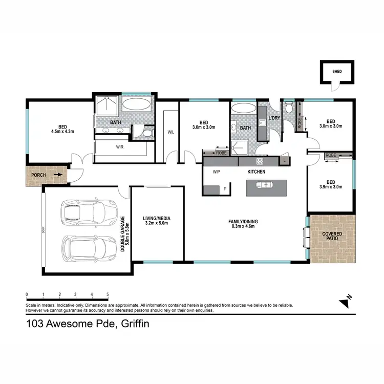 Floorplan of Homely house listing, 103 Awesome Parade, Griffin QLD 4503