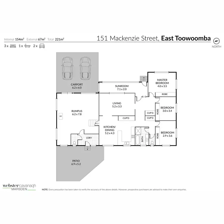 Floorplan of Homely house listing, 151 Mackenzie Street, East Toowoomba QLD 4350