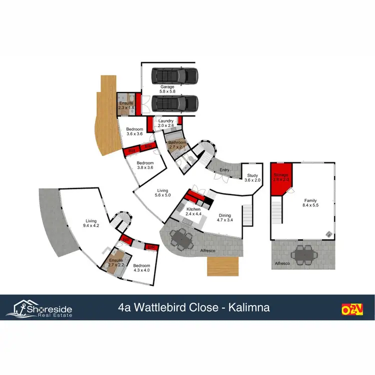 Floorplan of Homely house listing, 4A Wattlebird Close, Lakes Entrance VIC 3909