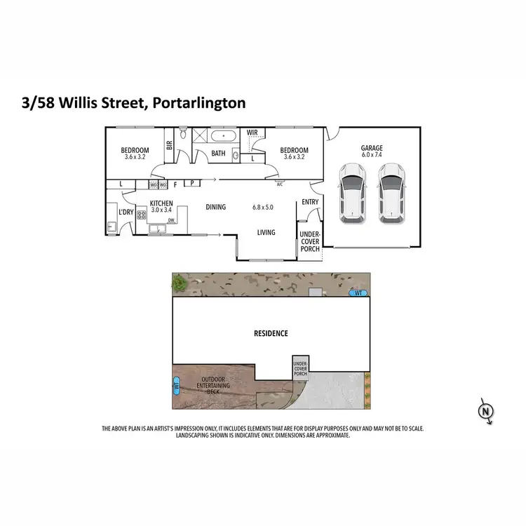 Floorplan of Homely unit listing, 3/58 Willis Street, Portarlington VIC 3223