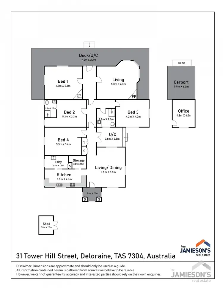 Floorplan of Homely house listing, 31 Tower Hill Street, Deloraine TAS 7304