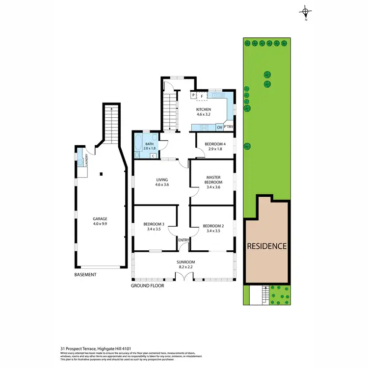 Floorplan of Homely house listing, 31 Prospect Terrace, Highgate Hill QLD 4101