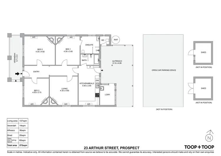 Floorplan of Homely house listing, 23 Arthur Street, Prospect SA 5082