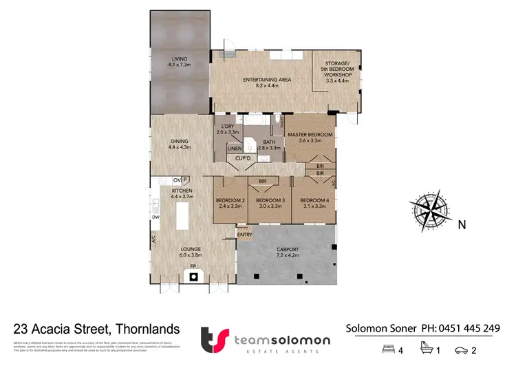 Floorplan of Homely house listing, 23 Acacia Street, Thornlands QLD 4164