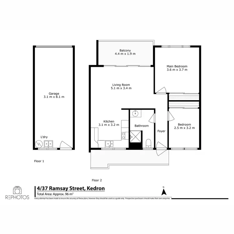 Floorplan of Homely unit listing, 4/37 Ramsay Street, Kedron QLD 4031