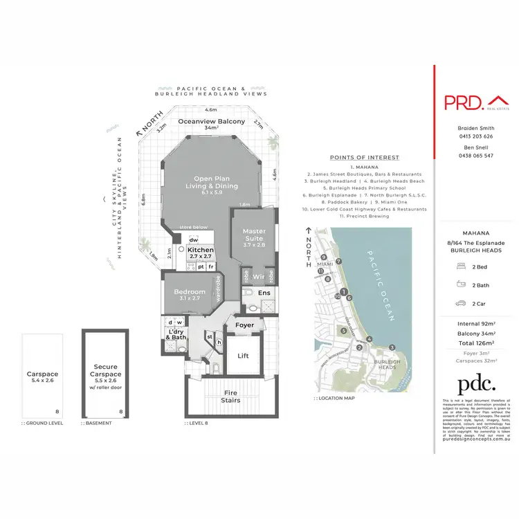 Floorplan of Homely apartment listing, 8/164 The Esplanade, Burleigh Heads QLD 4220
