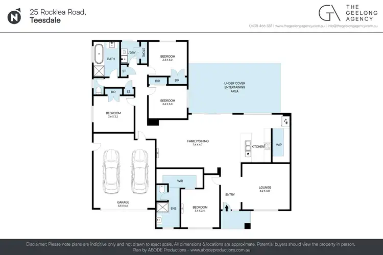 Floorplan of Homely rural property listing, 25 Rocklea Road, Teesdale VIC 3328