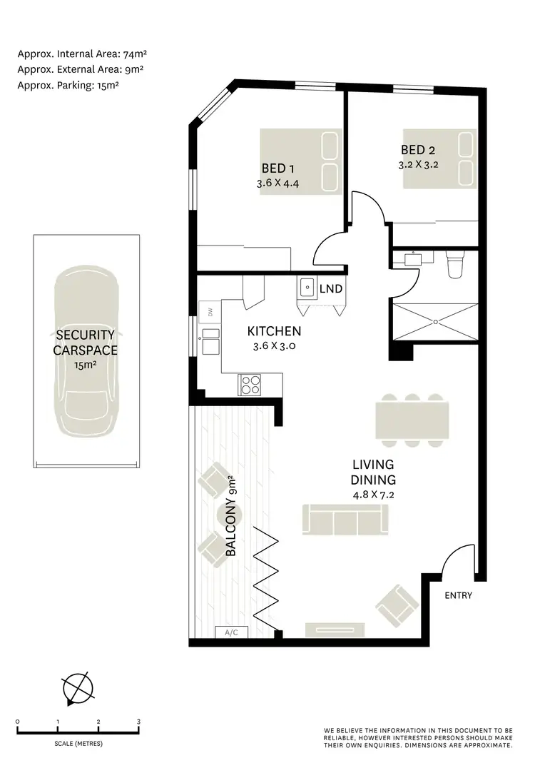 Floorplan of Homely apartment listing, 3/107-109 New Canterbury Road, Petersham NSW 2049