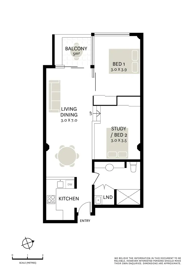 Floorplan of Homely apartment listing, 2/277-285 Crown Street, Surry Hills NSW 2010