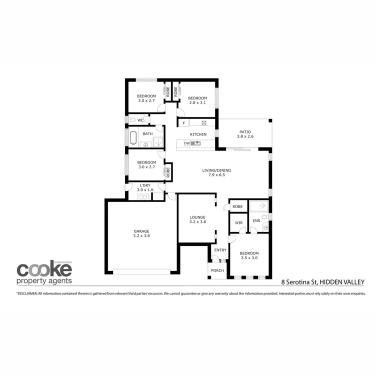 Floorplan of Homely house listing, 8 Serotina Street, Hidden Valley QLD 4703