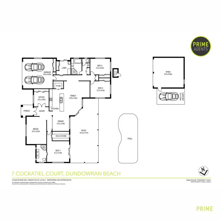 Floorplan of Homely house listing, 7 Cockatiel Court, Dundowran Beach QLD 4655