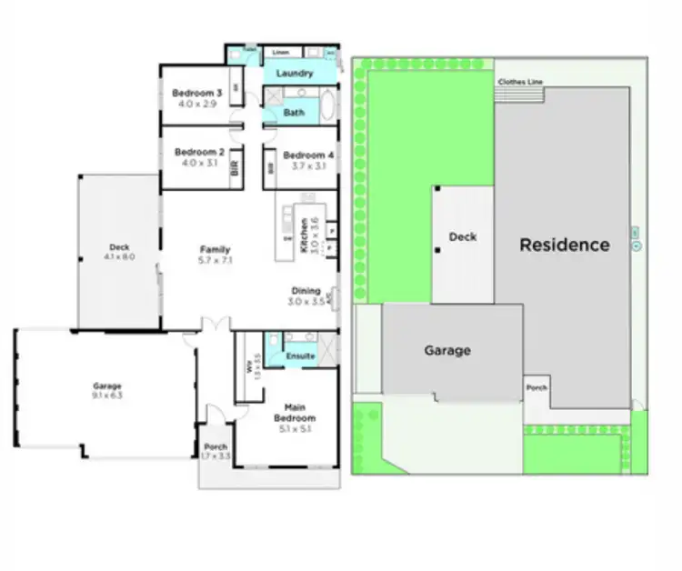 Floorplan of Homely house listing, 4 Leeway Loop, Alkimos WA 6038