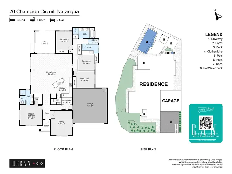 Floorplan of Homely house listing, 26 Champion Circuit, Narangba QLD 4504